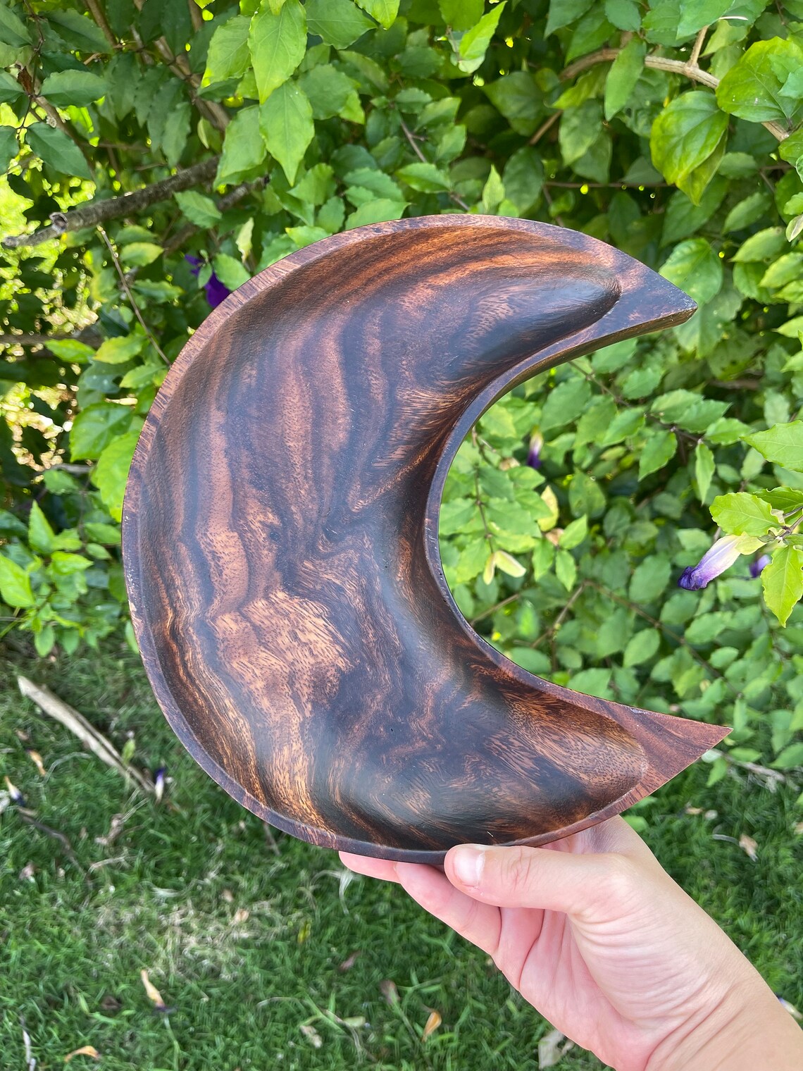 Handmade Wooden Moon Bowls | Crescent Dough Bowls, Bulk Candle Containers & Gifts